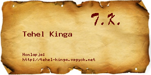 Tehel Kinga névjegykártya
